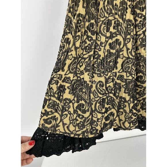 Vintage Fairy Steampunk Skirt David Brooks Size 12 Western Tier Paisley Women's - Picture 2 of 10